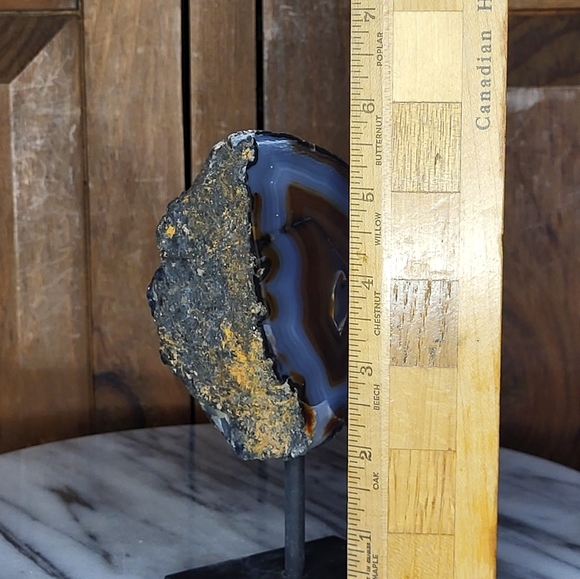 Agate Geode Slice on Stand - Picture 10 of 11